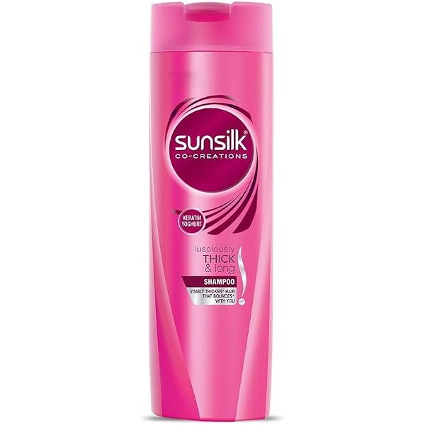 Sunsilk Co-Creations Shampoo Für üppig Dickes & Langes Haar – Mit Keratin & Joghurt, 180 Ml, Für Mehr Volumen & Glanz