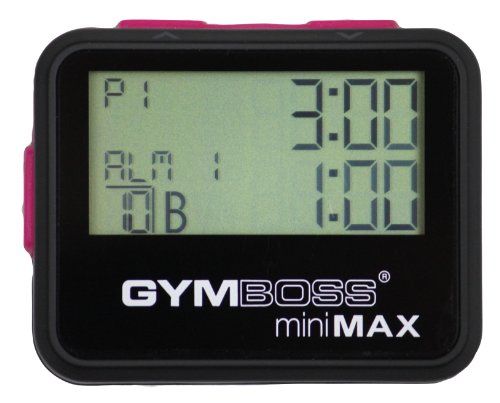 Gymboss Minimax Intervallzeitgeber Und Stoppuhr Schwarz-Rosa Softbeschichtung - 5