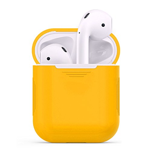 Preisvergleich Produktbild iprotect Silikonhülle für Apple Airpod Box Schutzcase in Gelb