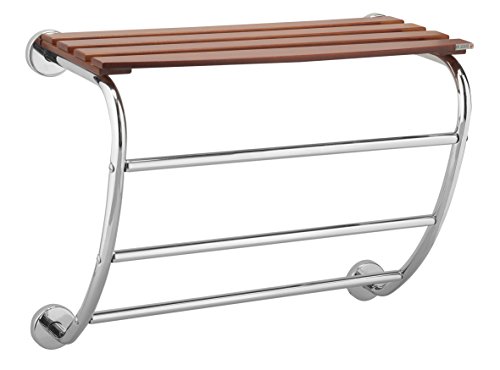 Preisvergleich Produktbild Allibert 1848141 Korfu Tür Handtuch mit Befestigung chrom