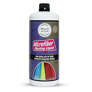 Wavex Microfiber Washing Liquid 1 LTR | Dissolves Wax, Polish and Other Detailing Chemicals Makes Fabric Soft and New