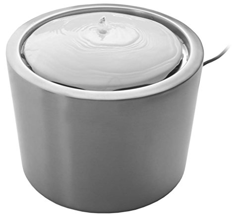 Balvi Fuente de Agua Decorativa de Interior. INOX/Cerámica 22x16 cm