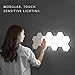 Produktbild SUTIANZHANG Hexagonal Wall LampLED Quantum Light, modulare berührungsempfindliche Beleuchtung Home Decor abnehmbare Geometrie Montage Nachtlicht, 1 Pack,6pack