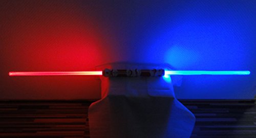 Doble Bombilla Espada 110 cm Deko Espada láser Luz Espada Espada brilla 3 colores a elegir)