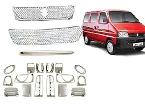 Autoxzr Chrome Combo Kit Exterior Trim Garnish Accessories for Eeco 2018-2021