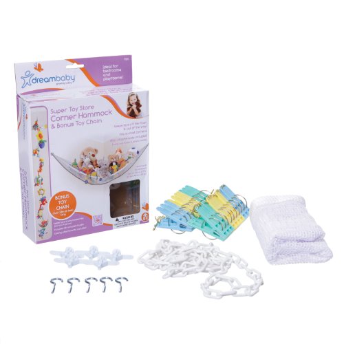 Dreambaby Corner Hammock With Toy Chain (White)