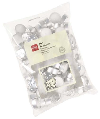 Eika 86360900 Teelichter 100er Beutel weiß
