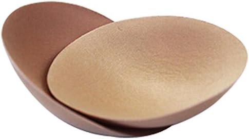 LAOO SA Foam Women's Comfy Cups Bra Pads Insert Round and Triangle (L, R-Beige)