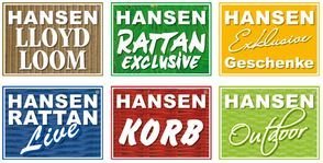 Hansen Korb 4/444/2 Einkaufskorb gesottene Vollweide B48 T33 H25/33 - 2