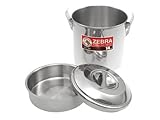  Zebra Edelstahl Bushcraft Kochtopf - Billy Can -, mit Einsatz - 14cm, 2 Liter, für 2 Personen