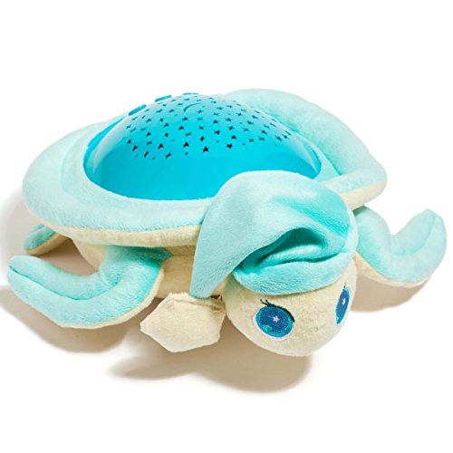 Preisvergleich Produktbild Unbekannt Plüschtier Schildkröte Lichtprojektor mit Sound verschiedene Funktionen • Nachtlicht Einschlafhilfe Baby Kinder Turtle Musik