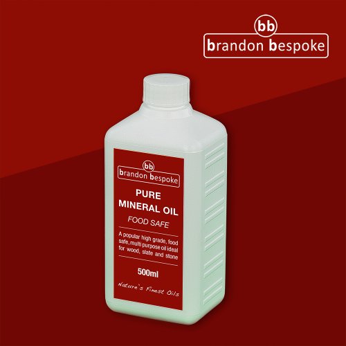 Reines Mineralöl - Schneidebrett Öl - Holz, Schiefer oder Stein - 500ml (lebensmittelecht)