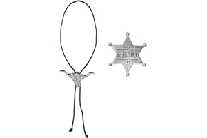 Boland 54316 Costume de Cowboy, chaîne et étoile de shérif