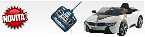 baby electric car with radio control bmw i8 12v white