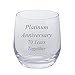 Produktbild 2 Platinum Anniversary 70 Jahren zusammen Paar Dartington Tumbler Brandy Gläser