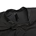 Segbeauty® Waterproof Nylon Salon Hair Cape Barber Cape, Velcro Closure Odourless Hair Stylist Cape, Black Mini Comb-out Make-up Beard Trimming Shampoo Hair Color Haircut Apron