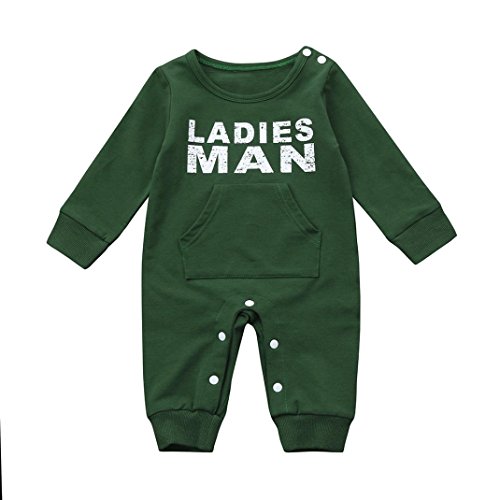 spécifications Sensail Combinaison Barboteuse Pyjama Sous-vêtement Ensemble Pull Bébé Garçon Fille Enfants à Manches Longues Souple Tenues (Vert, 12mois)