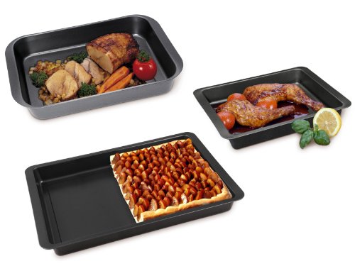 CHG 9905-104 Auflaufformen-Set, 3-teilig, anthrazit-metallic