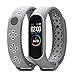 Produktbild bloatboy Lightweight Lüften Silikon Ersatz Uhrenarmband Für Xiaomi Mi Band 4 Watch, TPU Anti-Off Langlebig Uhrenarmband Armband (Silber)