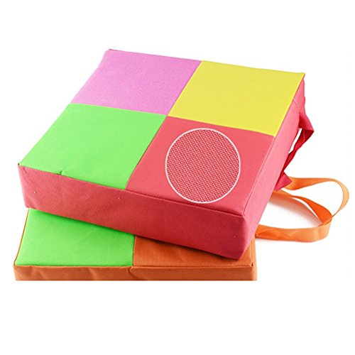 Pixnor Oxford zerlegbar verstellbare Kinder Esszimmer Stuhl Booster Kissen schnell wischen sauber Baby-Kinder-Sitze (Orange) - 4