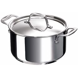 Bekaline 12061244 Chef Faitout + Couvercle en acier inoxydable 24 cm