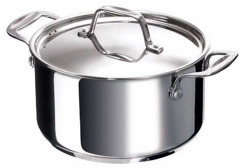 Bekaline 12061244 Chef Faitout + Couvercle en acier inoxydable 24 cm