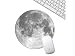 Produktbild Computer-Mausunterlage Kreative Planet Moon Pattern Soft Rubber Mauspad Laptop-Matte Bürobedarf