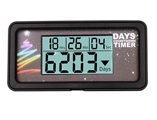 Jayron HM200 - Temporizador de cuenta atrás para chirstmas, jubilación, año nuevo, boda, evento, cocinar