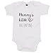 Baby Grow, Mummy's Little Valentine, Cute Baby Romper, Valentines Day Gift, Present For Mum (0-3 months, White)