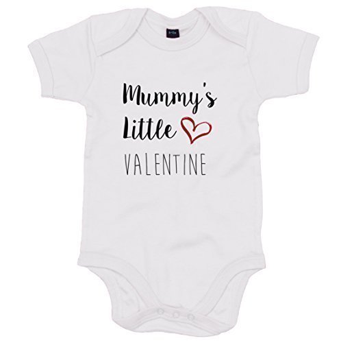 Baby Grow, Mummy's Little Valentine, Cute Baby Romper, Valentines Day Gift, Present For Mum (0-3 months, White)