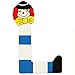 Bino 5 x 0.6 x 9 and 8.5 x 0.6 x 9 cm "L" Clown Letter Toy (Multi-Colour)