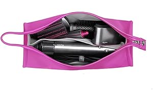 BUBM Podróżna torba do przechowywania kompatybilna z Dyson Airwrap Styler, system stylizacji i suszenia Shark Flexstyle, przenośny organizer do stylizacji Airwrap i załączników, róża, M, Carry on
