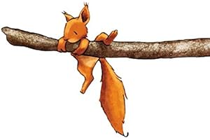 APALIS Bilderwelten Wandtattoo Wald Babyzimmer Einhörnchen, Halt Dich fest!, Größe HxB:25cm x 53cm