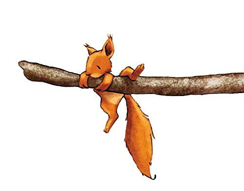 Wandtattoo No.707 Einhörnchen, halt dich fest! 117x55cm Wandtattoo Aufkleber, Größe:55cm x 117cm - 6