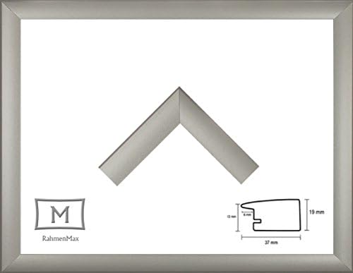 Picture / Poster / Photo Frame "Toskana" 19,7 x 24 Inch ( 50 x 61 cm ) with grand colour choice. Currently: Silver faint. Colour Category: Metal
