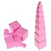 Produktbild Mikiya Montessori rosa Turm Spielzeug, hölzernes Montessori Montessori Lernspielzeug aus Holz Lernspielzeug