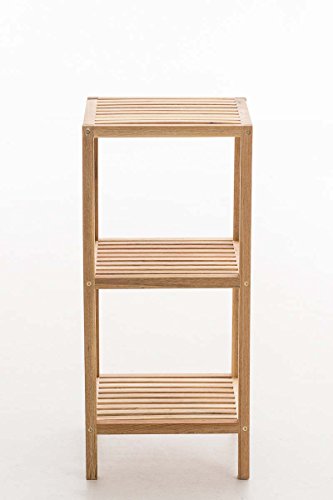 CLP Badregal, Holz walnuss, Küchenregal Skandia 36 x 36 x 79 cm, 3 Ablagen - 2