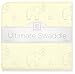SwaddleDesigns Ultimate Receiving Blanket, Sterling Deco Elephants (Sunwashed Yellow)