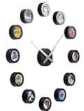 infactory Wanduhr selbst Gestalten: Wanduhr zum Selbstgestalten mit Zifferblatt aus 12 Bildern (Zifferblatt selbst Gestalten)