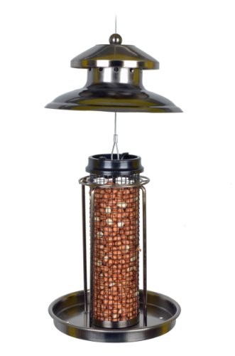 Vogelfutterspender Vogelfutterhaus aus Metall Bird´s Heaven Vogelhaus für Nüsse Vogelfutter - 3