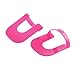 Charites Reusable 10 Sizes Nail Polish Stencil Kit Nail Gel Molds Nail Edge Skin Barrier Maincure Tool Pink