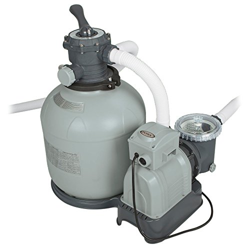 Intex Sandfilteranlage Krystal Clear 10 m³, Grau, 9.200 l/h / 650 W / 230 V