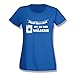 Produktbild Jimmys Textilfactory T-Shirt Mein Kostüm ist in der Wäsche Karneval Fasching Volksfest Fun JGA Rosenmontag Weiberfastnacht Sitzung 15 Farben Damen XS-3XL, Größe:S, Farbe:Royalblau - Logo Weiss