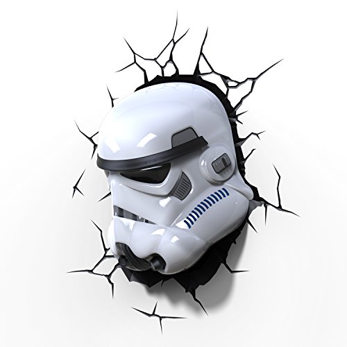 Star Wars Stormtrooper Light FX LED Kinderlampe Wandlampe – Nachtlicht für kinder mit automatische Abschaltung und wandaufkleber - 4