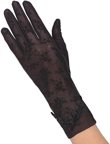 Yokeeyoo Women Spring/Summer Driving Screentouch Slip Lace Glove Sun Uv Protect