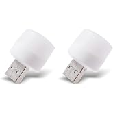 Accessory USB LED Small White Light, USB Mini LED Lamp, Guide Night Light for Hallway, Toilet, Living Room, Kids Room