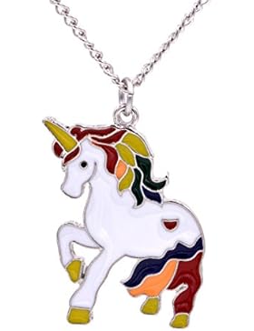 Schrullige Kette magisches Einhorn, für Kinder / Erwachsene, in Geschenktasche