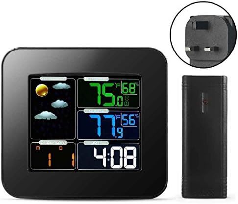 Color Weather Station Wireless Thermometer Hygrometer Clock Forecast Meter Digital In/Outdoor Temperature Humidity Barometer Regard Natral