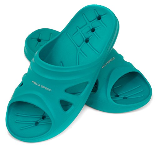 AQUA-SPEED Badeschuhe Badelatschen Schwimmbadschuhe für Kinder und Erwachsene Florida - 2