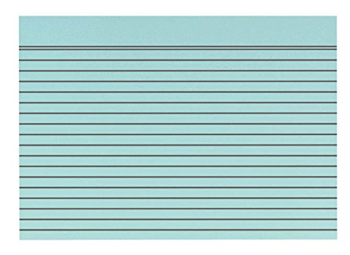 Preisvergleich Produktbild 100 Karteikarten, A4, blau, liniert